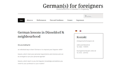 Desktop Screenshot of germanforforeigners.de