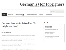 Tablet Screenshot of germanforforeigners.de